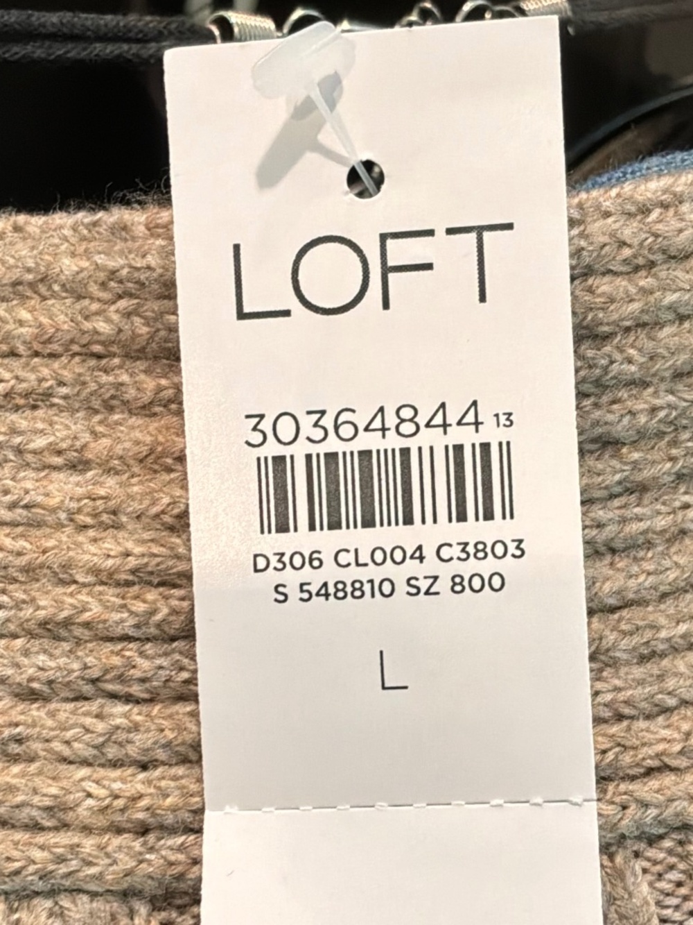 Loft size large color blocked sweater  NWT - Picture 4 of 7